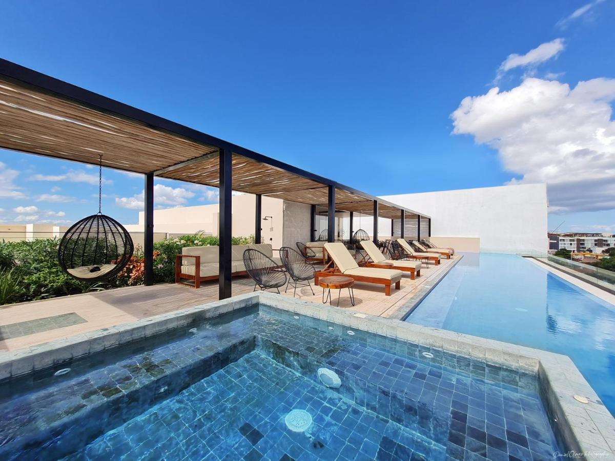 Big Studio At Kaab By The Beach With Roof Top Pool, Sauna And Jacuzzi Near Paseo Del Carmen Mall Playa del Carmen Extérieur photo