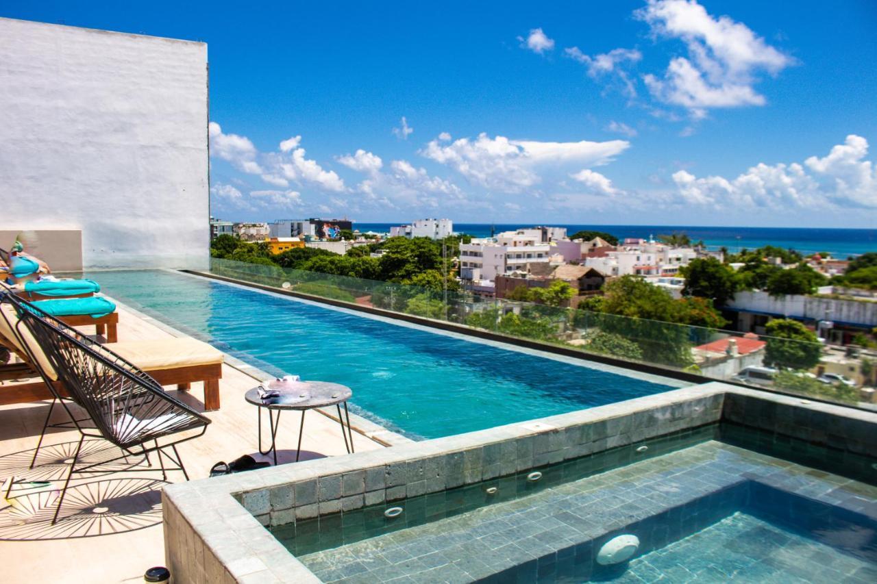 Big Studio At Kaab By The Beach With Roof Top Pool, Sauna And Jacuzzi Near Paseo Del Carmen Mall Playa del Carmen Extérieur photo