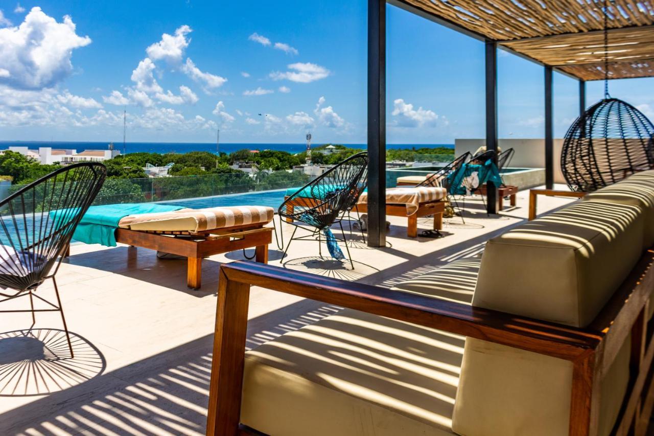 Big Studio At Kaab By The Beach With Roof Top Pool, Sauna And Jacuzzi Near Paseo Del Carmen Mall Playa del Carmen Extérieur photo