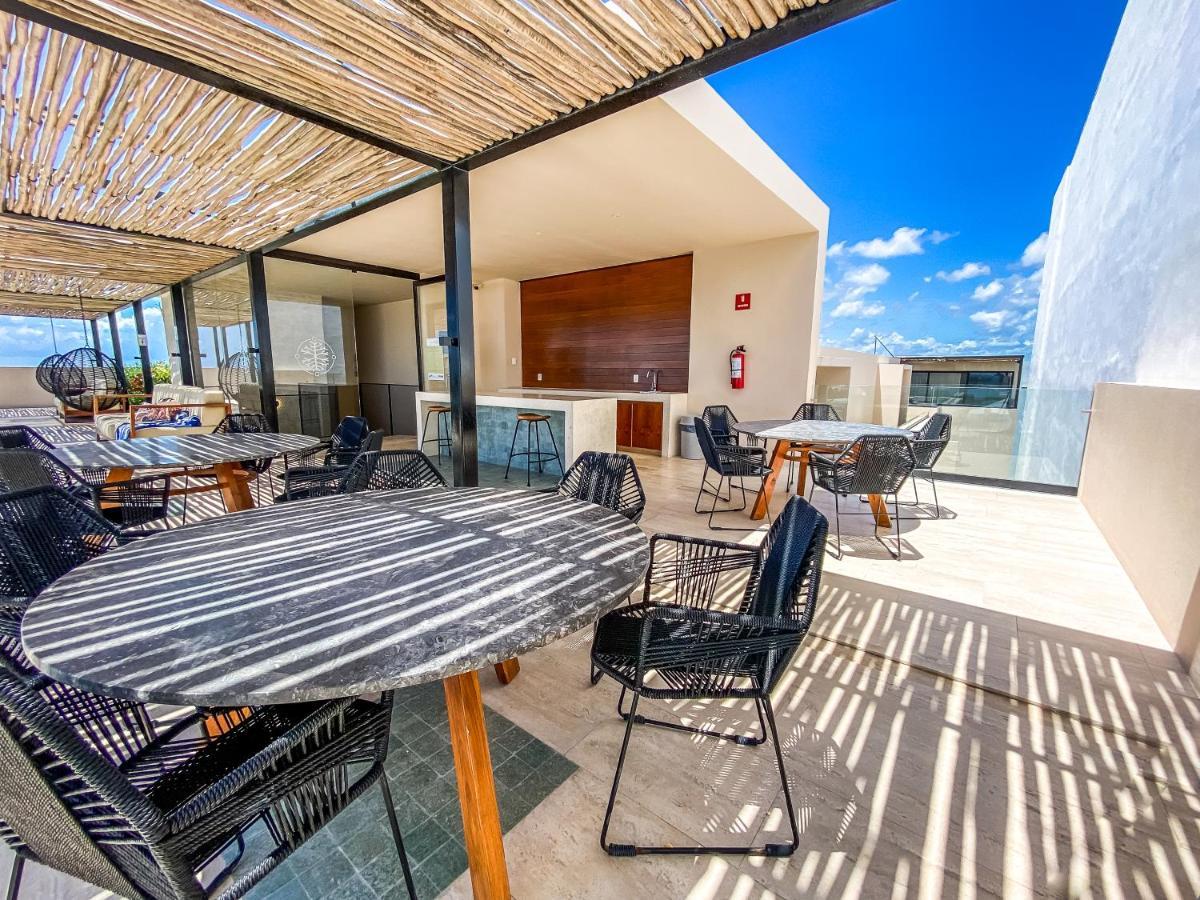 Big Studio At Kaab By The Beach With Roof Top Pool, Sauna And Jacuzzi Near Paseo Del Carmen Mall Playa del Carmen Extérieur photo
